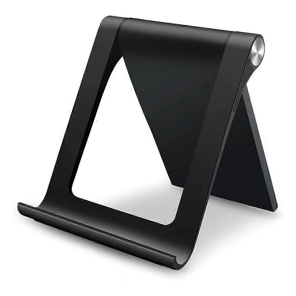 (As Show, One Size) Mobile Phone Tablet Desk Stand Mobile Phone Stand Live Folding Lazy Mobile Phone Stand Black