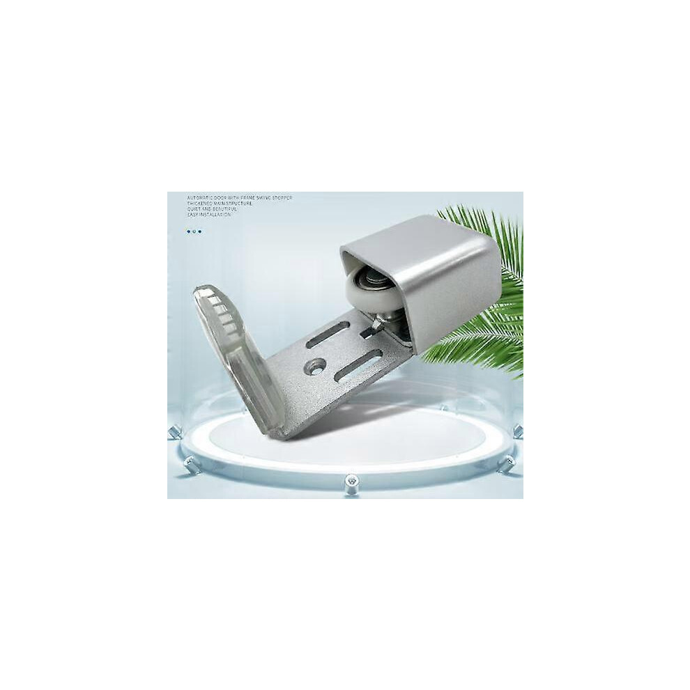 (As show, One size) Sliding door track, adjustable door floor guide, door hardware, sliding door kit, sliding barn door for sliding and sliding doors