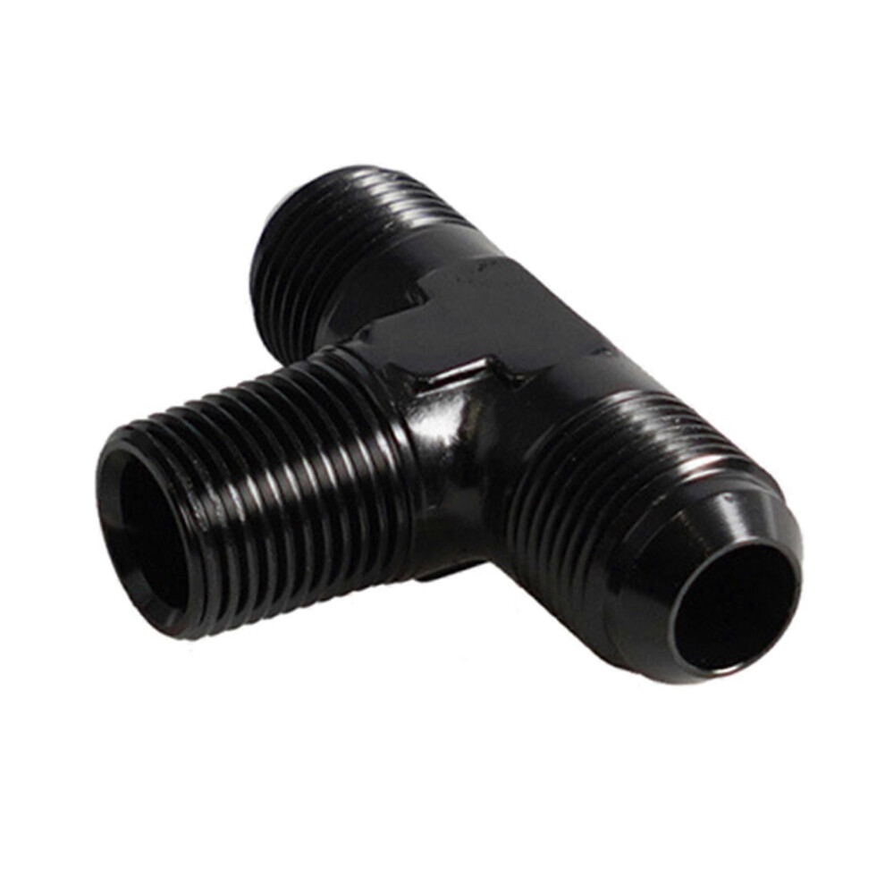 (An4 To 1 8Npt, One Size) An4/An6/An8/An10 Junction Coupler Adapter 3 In 1 Pipe Adapter Aluminum Alloy Easy Installation Used For Auto Factory 7683012647260