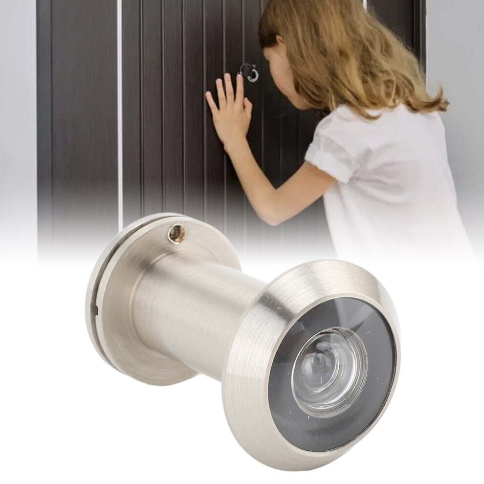 Door Viewer Peephole Hd Lens 200 Wide Angle Safety Door Viewer With 360 Degree Private Cover Silver 7671313811701