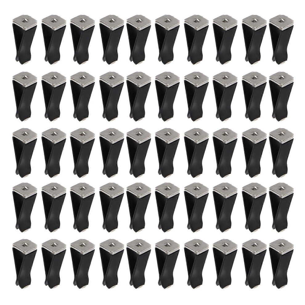 (Black, One Size) Car Air Freshener Vent Clip Perfume Bottle Automotive Air Conditioner Outlet Perfume Clips Vent Clamp Auto Ornament 50X 7683012651199