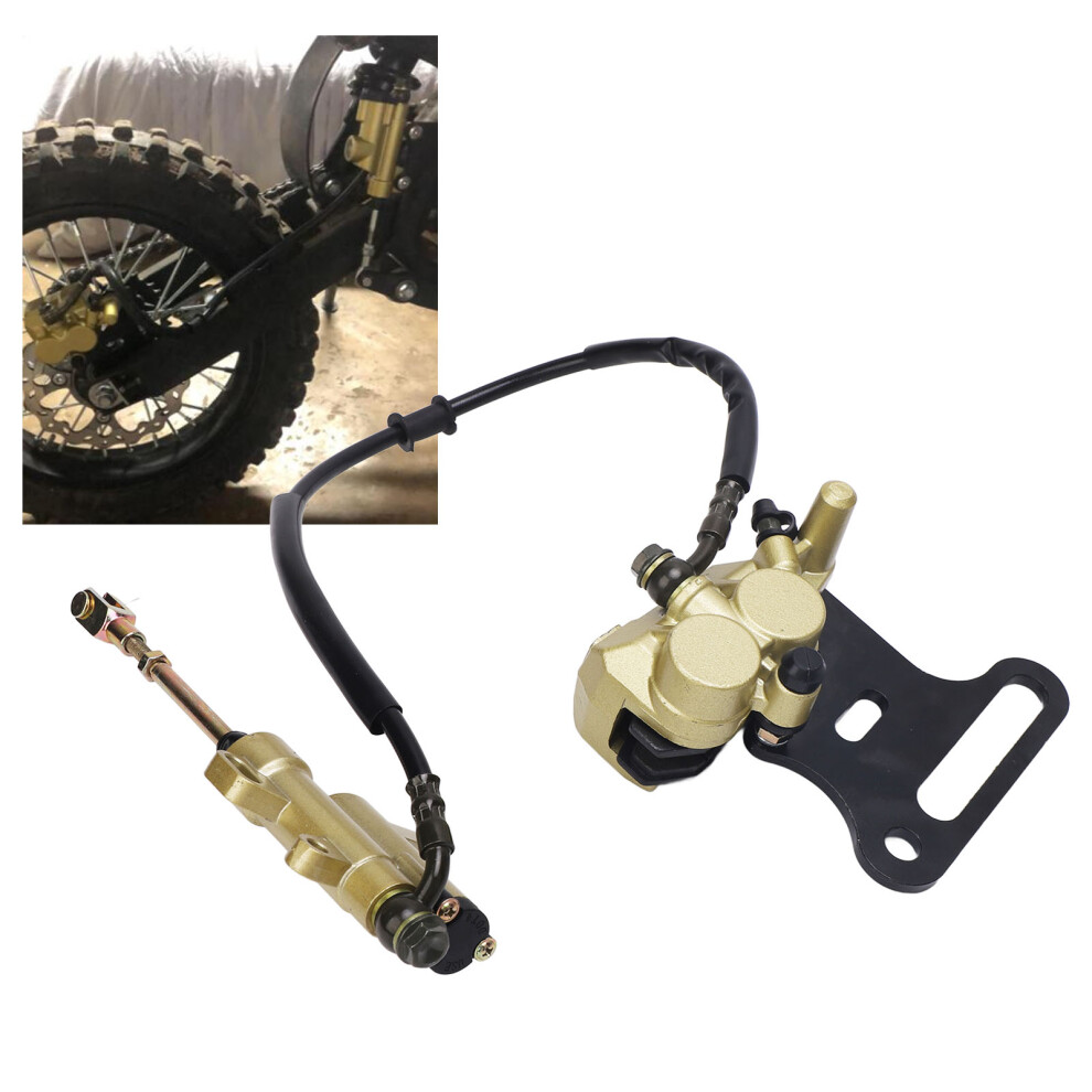 Rear Disc Hydraulic Brake Master Cylinder Kit Brake Master Cylinder Caliper Assembly For 50Cc 70Cc 90Cc 110Cc Pit Dirt Bike 6931313814234
