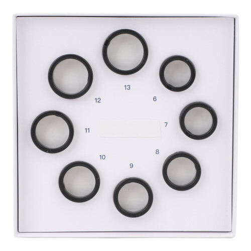 8 Stück Smart-Ring-Größenmess-Set, 6-13 Kunststoffringe 1