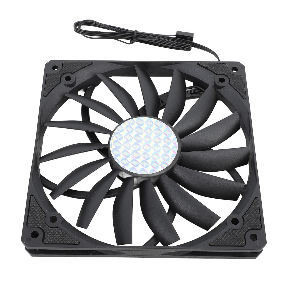 140Mm 4 Pin Pwm Case Fan Ultra Thin 15Mm 1100Rpm Mfdb Bearing Pc Cooling Fan 12V Black 7901313818388
