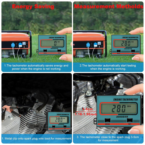Pulse Engine Tachometer - Kleines handliches Gerät mit 150 mAh 2