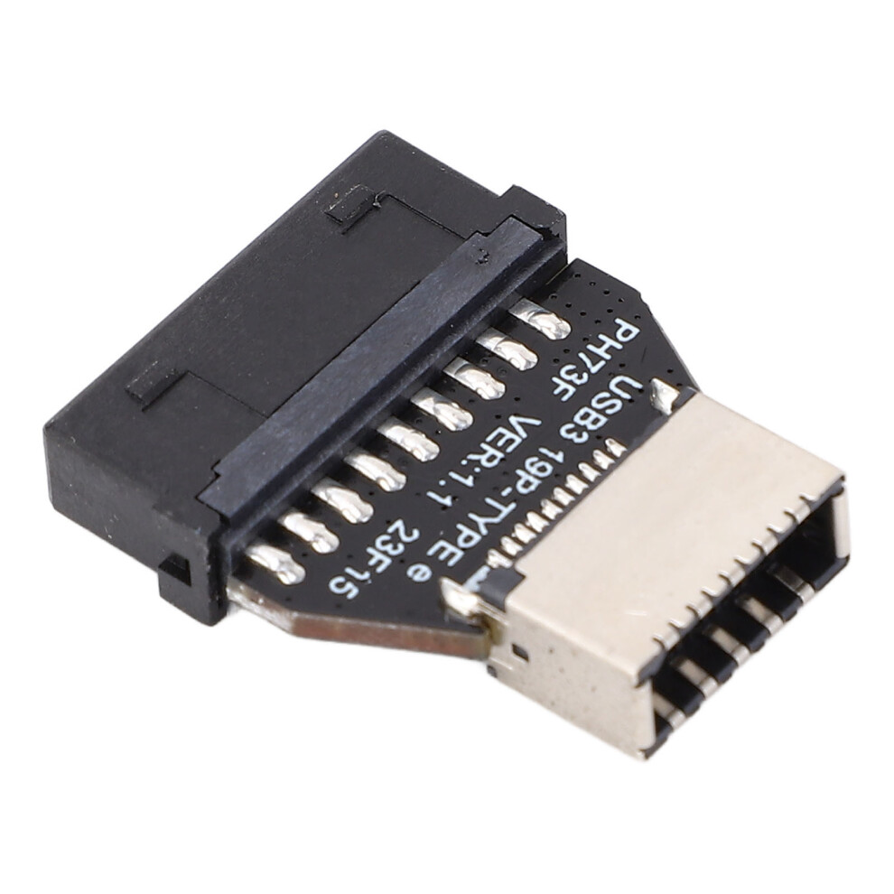 Usb 3.0 19P 20P To Type E 180 Degree Adapter 10Gbps Usb Type E Header Converter With Front Type C Port For Computer Motherboard 7891313821542