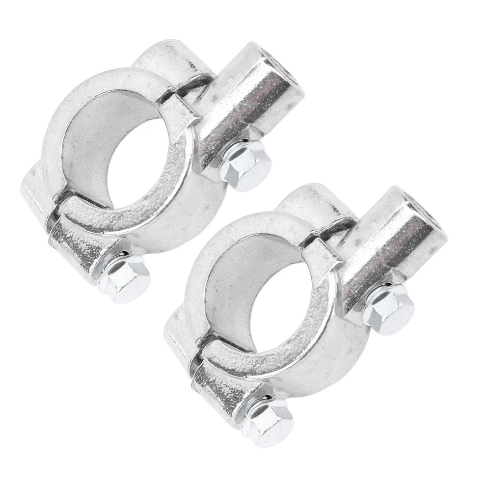 2 Pcs Motorcycle Handlebar Mirror Mount Rearview Mirror 22Mm Thread Holder Clamp Adaptor For Motorcycles Atv Scooter M8 Silver 5001313821936