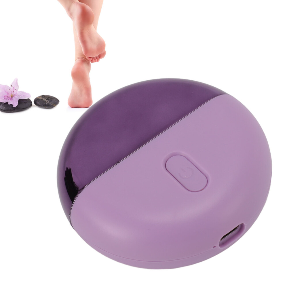 Rechargeable Electric Foot File Portable Waterproof Electronic Foot File Pedicure Tool for Feet Purple