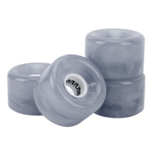 4er-Set Skateboard-Radset 78A PU 65x43mm Grau