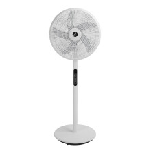 Oscillating Fan 3 Speeds Quiet Remote Control Solar Battery Powered 18000mAh Pedestal Fan for Home Use Office