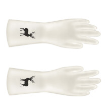 Verstärkte Geschirrspülhandschuhe - Anti-Rutsch-Gummi, S
