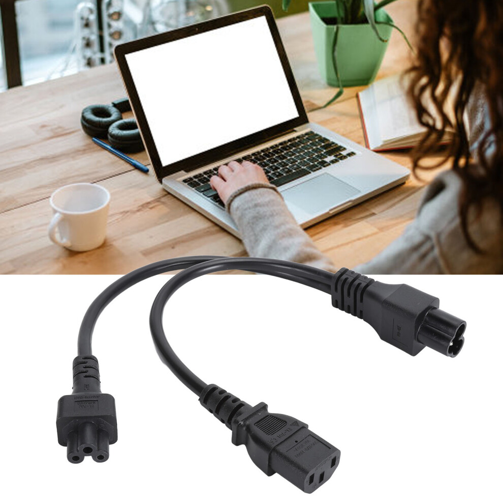 Iec 320 C6 Male To C5+C13 Female Splitter Adapter Cable Y Split Power Adapter Cord For Laptops Desk Lamps Speakers Lcd Monitors 7891313826158