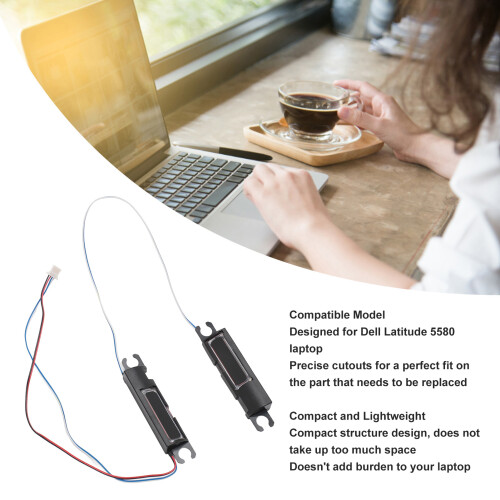 Laptop Internal Speaker Kit Replacement Notebook Built in Left Right Speaker for Dell Latitude 5580 2