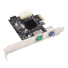 PCIe zu PS/2 Tastatur/Maus-Karte MCS9990CV 2 Anschlüsse