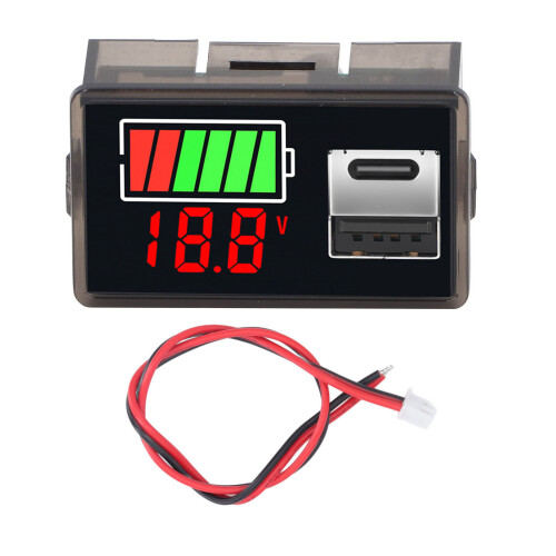 Blau hintergrundbeleuchteter 4829 DC8-30V USB-C 5V Spannungsmonitor 2
