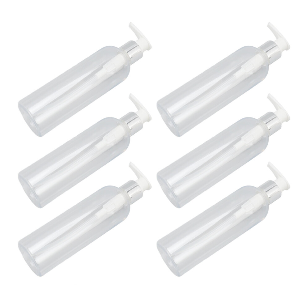 Clear Plastic Pump Bottle Dispenser Empty Refillable Massage Oil Bottle Pump for Shampoo Conditioner