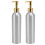 2 Stück Aluminium-Lotionpumpflaschen leer 14