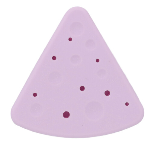 Dreieckige Silikon-Puderquaste-Box Hellviolett 2