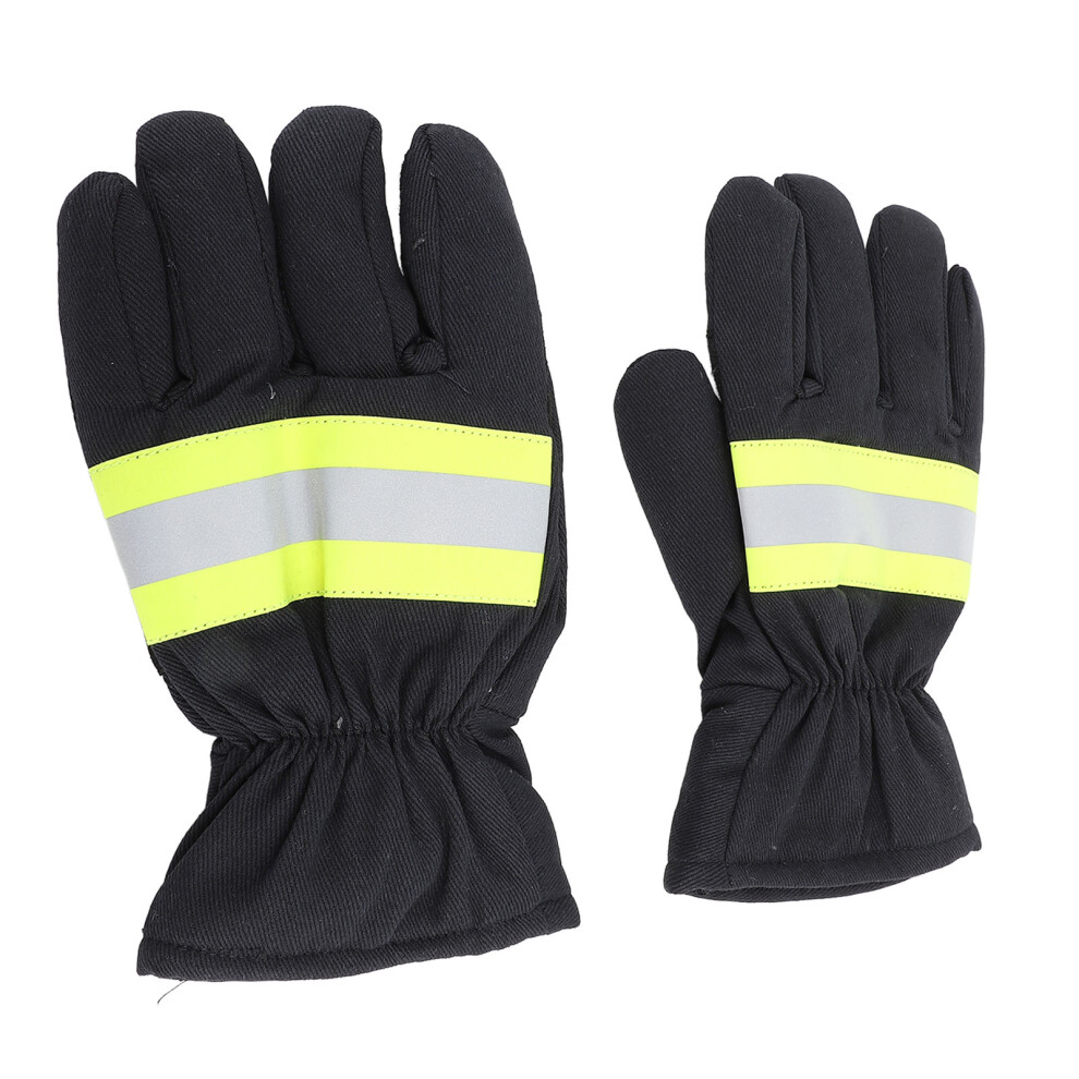 Firefighter Gloves Flame Resistant Soft Comfortable 27Cm Length Safety Working Extrication Rescue Gloves For Carpentry Welding Barbecue 4101313835627