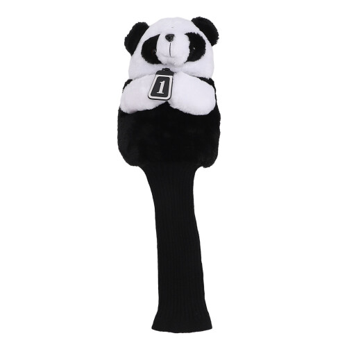 Panda-Plüsch-Golfschlägerhaube, Einheitsgröße, Nylon