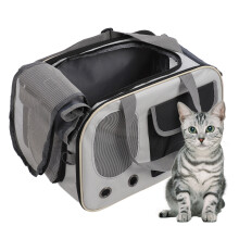 Faltbare Katzen-/Hundetragetasche 450x260x280mm Schwarz