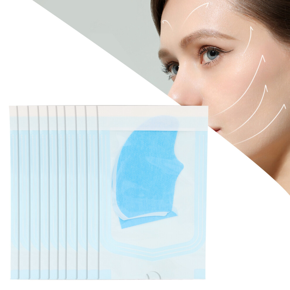 10 Bags Collagen Soluble Film Fade Fine Lines Improve Elasticity Collagen Hydrating Face Film for Forehead Cheeks