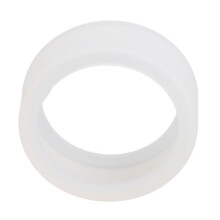 Silicone Ring Cover Multipurpose Soft Flexible Protective Scratch Resistance Smart Ring Protector Elastic Case S for Size 6 7 8 9 10 White