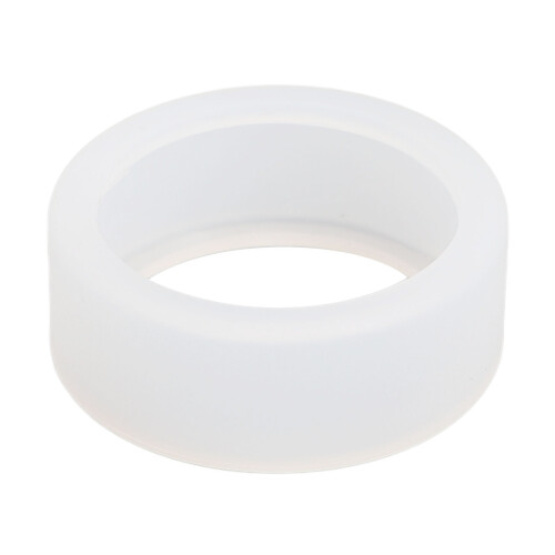 Silicone Ring Cover Multipurpose Soft Flexible Protective Scratch Resistance Smart Ring Protector Elastic Case S for Size 6 7 8 9 10 White 1