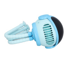 Kleiner Clip-On-Kinderwagen-Ventilator 4000mAh 360 Blau