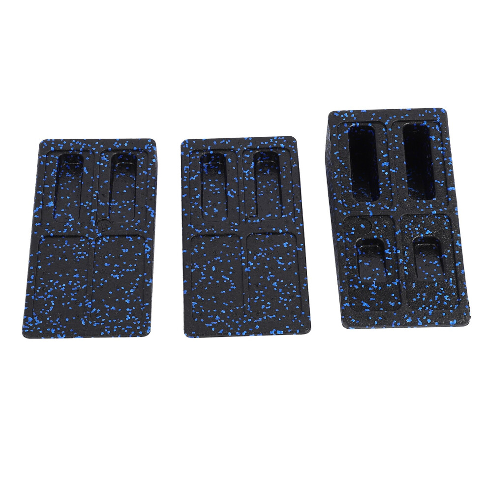 3 Pieces Calf Stretcher Slant Board Adjust Height Wedge Leg Stretching Calf Stretcher Board for Plantar Fasciitis Black Blue