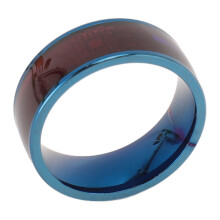 NTAG213 NFC-Ring Titan-Blau Kapazität 12 Größe 12