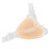 Side Silicone Bust One Piece Triangular Silicone Bust Form Silicone Chest with Adjustable Single Strap for Mastectomy Brown S A Cup 12