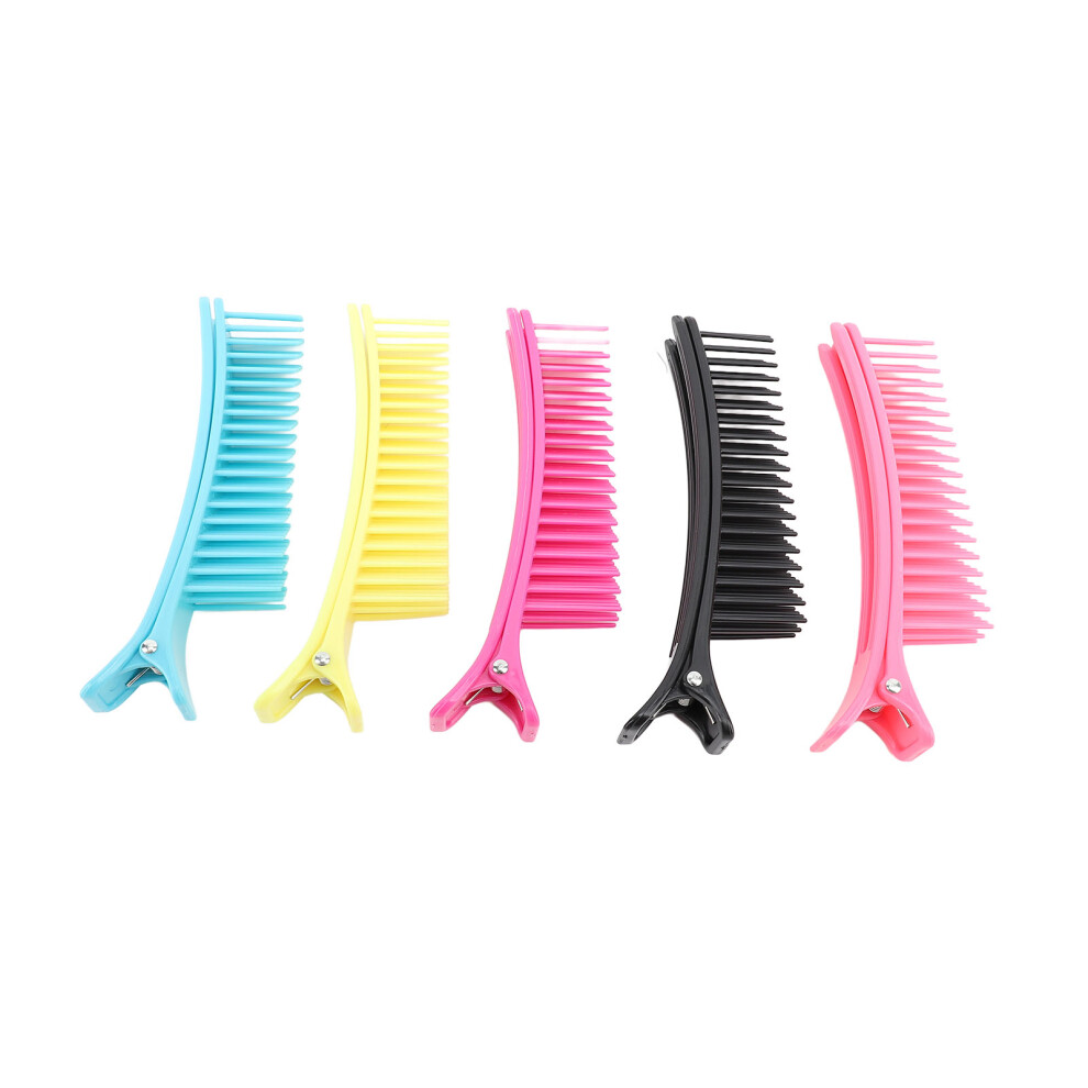 5 Pairs Hair Sectioning Clip Double Layer Sturdy Professional Hair Sectioning Comb Clip for Hair Salon Barber Shop