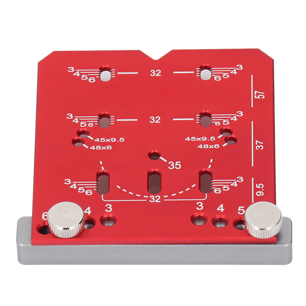 Hinge Positioning Ruler Red Color 35Mm Adjustable Aluminium Alloy Cabinet Hardware Jigs Tool 7651313848761