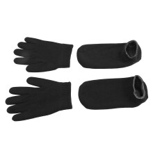 Gel-Handschuhe Socken 1 Paar Handschuhe 1 Paar Socken Schwarz