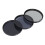 ND2 ND4 ND8 Filter-Set - 62 mm Aluminium-Silber 15