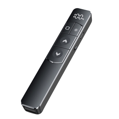 Laser-Präsentationspointer 2,4G kabellos, 280mAh, Schwarz & Silber 1