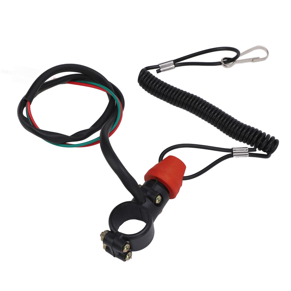 22Mm Engine Cord Lanyard Kill Stop Switch Safety Tether 2 Pin Universal Engine On Off Kill Switch Emergency Lanyard For Atv Suvs 7681313852758