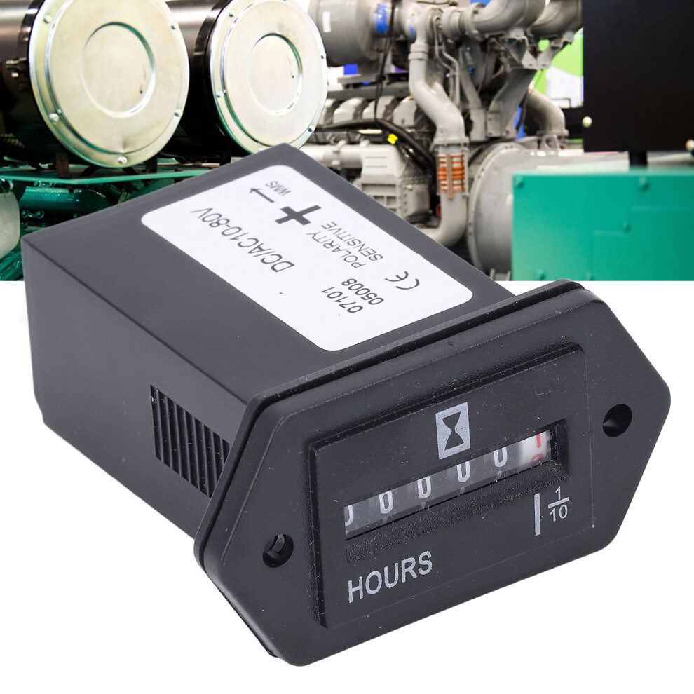 Hour Meter High Accuracy Data Storage Mechanical Hour Meter Gauge For Machinery Truck Dc10â80V 9481313853247