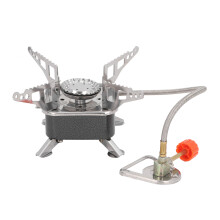 Mini-Campingkocher, 417 g, kompakt, schwarz