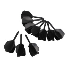 10Pcs Integrated Dart Shaft and Flights Excellent Balance Increase Speed Reduce Air Resistance Plastic One Piece Dart Flight and Shafts Set