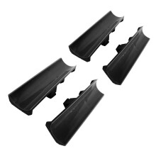 2 Paare Schneeschieber für Schuhe aus ABS, Schwarz, 12,5  5  3,8 cm