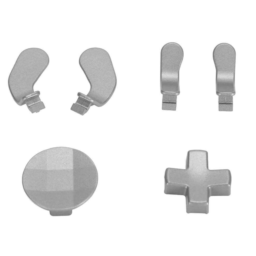 Accessories For Xbox One Elite Series 2 Controller Metal Thumbsticks Replacement Parts Kits Joysticks Paddles Kit Silver 8361313860678