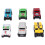 1:64 Aluminium-Rennwagen-Set, 6 Stück, Pull-Back-Funktion, Farbe 13