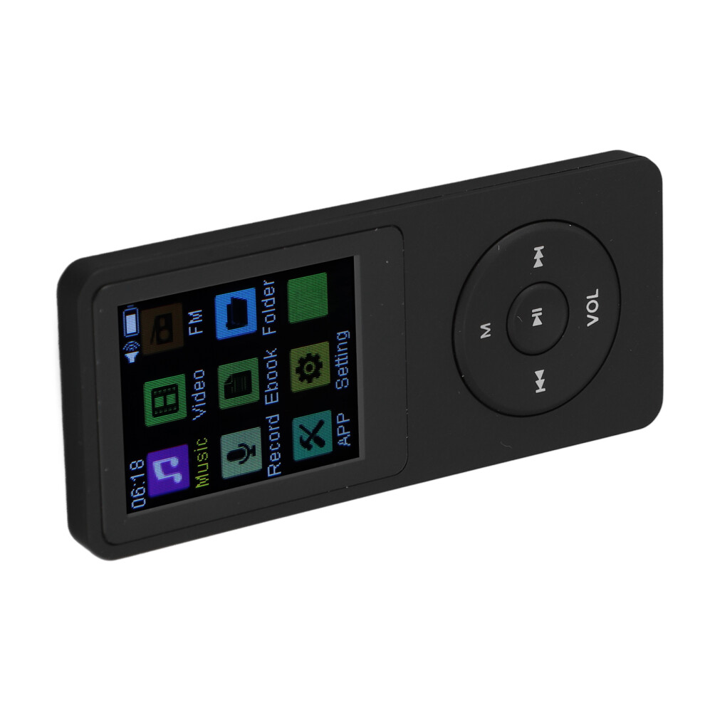 Mp3 Player Voice Record Video Playback Bluetooth Function Music Player With Tft 1.82In Screen 8G Black 9371313859878