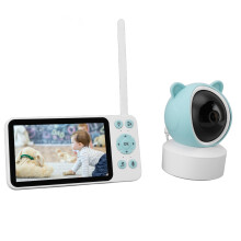 5in Wireless Baby Monitor Two Way Speaking 940nm Night Vision Smart Camera Monitor with 30h Endurance for Home Security