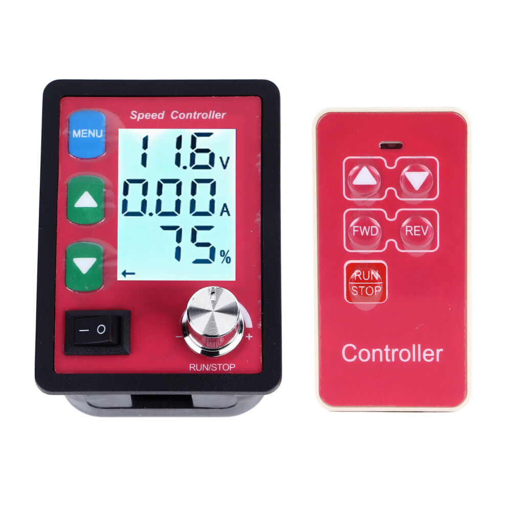 Motor Speed Controller 15A Lcd Display Remote Control Motor Driver Speed Regulator With Overload Preservation Dc6â55V 7901313862855