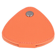 Plektrentasche 6-Fach PU-Leder Orange 79x83mm