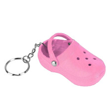 Mini-Slipper Silikon-Schlüsselanhänger Pink 1 Stück Geschenk