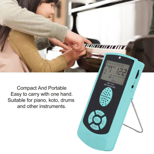 Digitaler Metronom-Tuner ABS 1200mAh 40-208 BPM LED 2